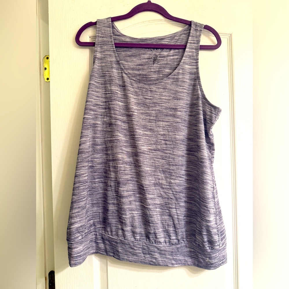 Torrid Active Tank in Space Dye Purple - size 1